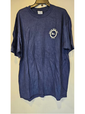 Vintage 1996 Manor Beach Day T Shirt XL Hanes Beefy USA Single Stitch 90s
